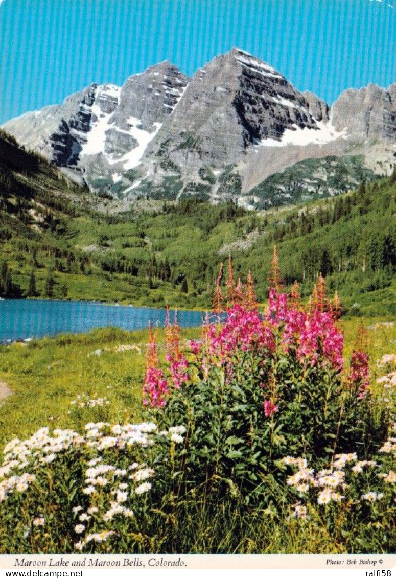 1 AK USA / Colorado * Maroon Lake Und Die Maroon Bells Eine Gebirgsformation In Den Elk Mountains * - Altri & Non Classificati