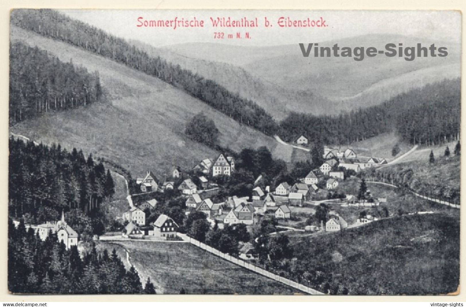 Wildenthal Bei Eibenstock / Erzgebirge: Panorama View (Vintage PC 1910s) - Eibenstock