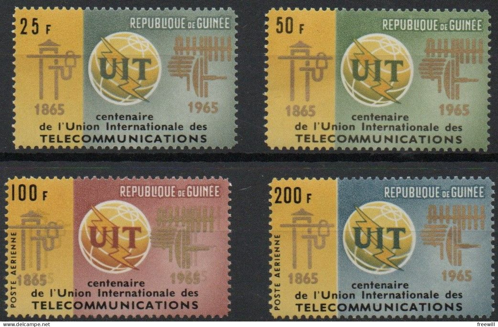 Guinée Union Internationale Des Télécommunications - I.T.U.1965 XX - Guinee (1958-...)