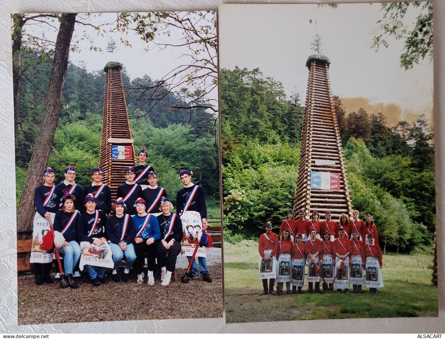 Willer Sur Thur ,  2 Photos , Classe 1987 Et 1989 , Feu De La St Jean - Autres & Non Classés
