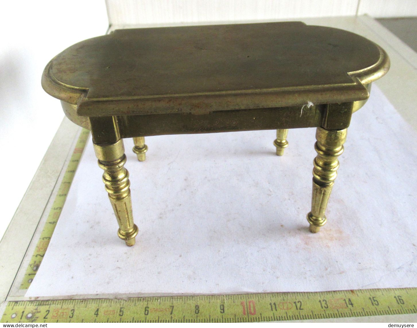 Lade 100 - Kleine Koperen Tafeltje - Petite Table En Cuivre - 625 Gram - Kupfer