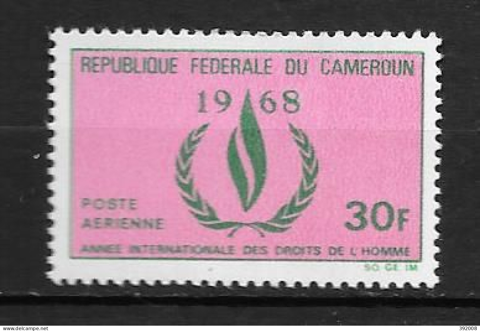 PA - 1968 - N° 121**MNH - Année Des Droits De L'homme - Cameroun (1960-...)