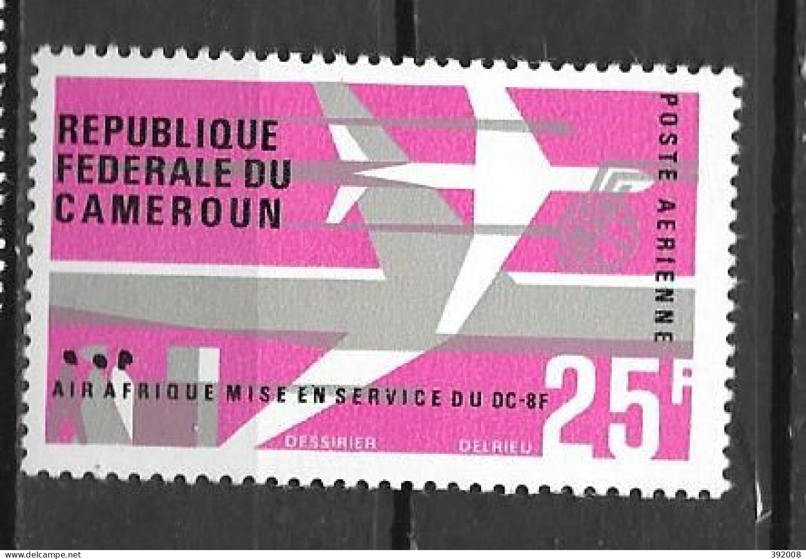 PA - 1966 - N° 90**MNH - DC 8F D'Air Afrique - Kamerun (1960-...)