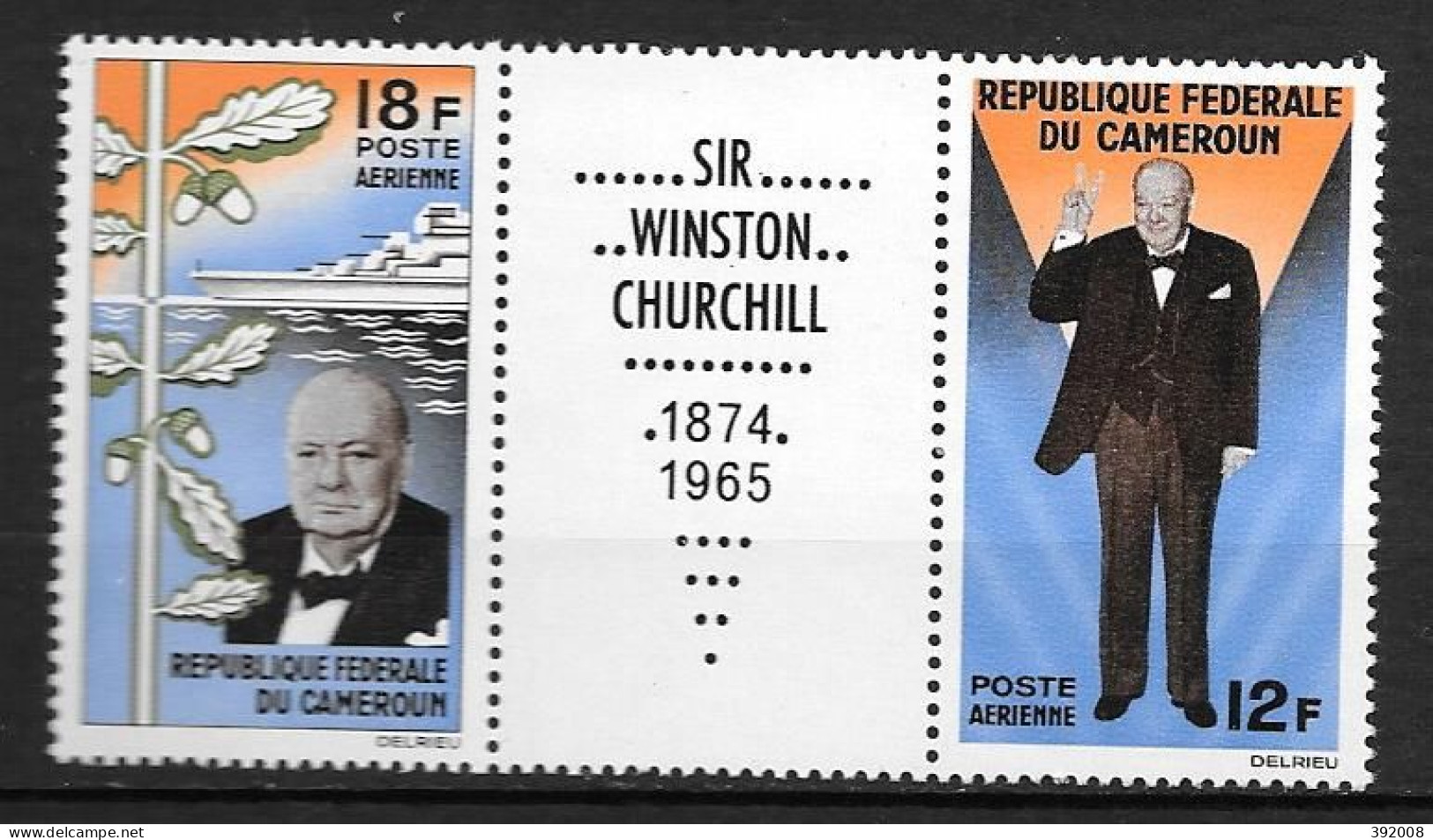 PA - 1965 - N° 67A**MNH - Mort De Winston Churchill - Kamerun (1960-...)