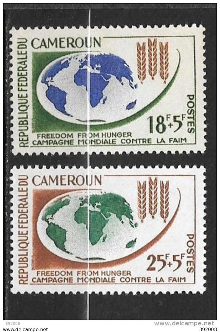 1963 - N°365 à 366**MNH - Campagne Contre La Faim - Cameroun (1960-...)