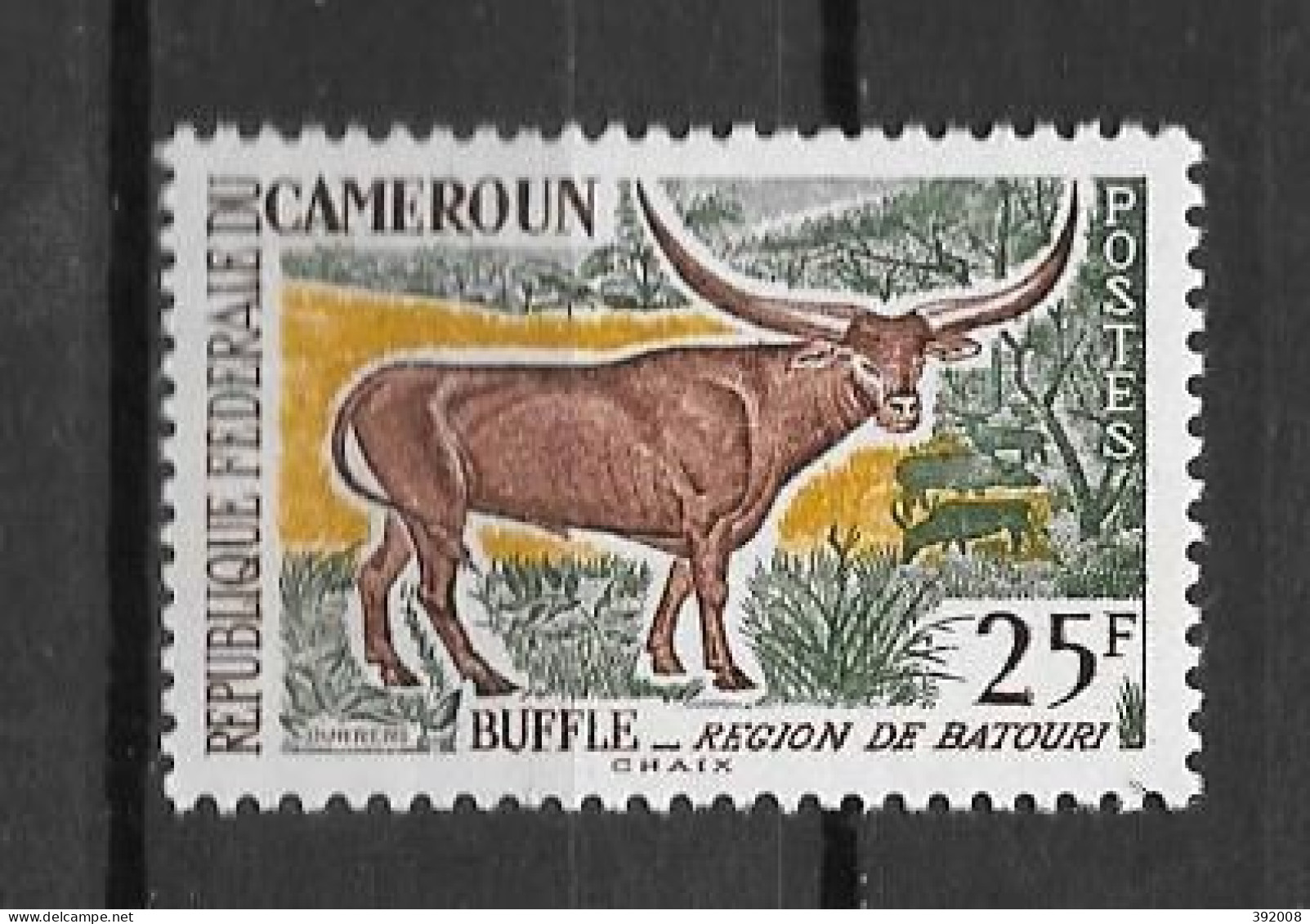 1962 - N°351** MNH - Animaux - Camerun (1960-...)