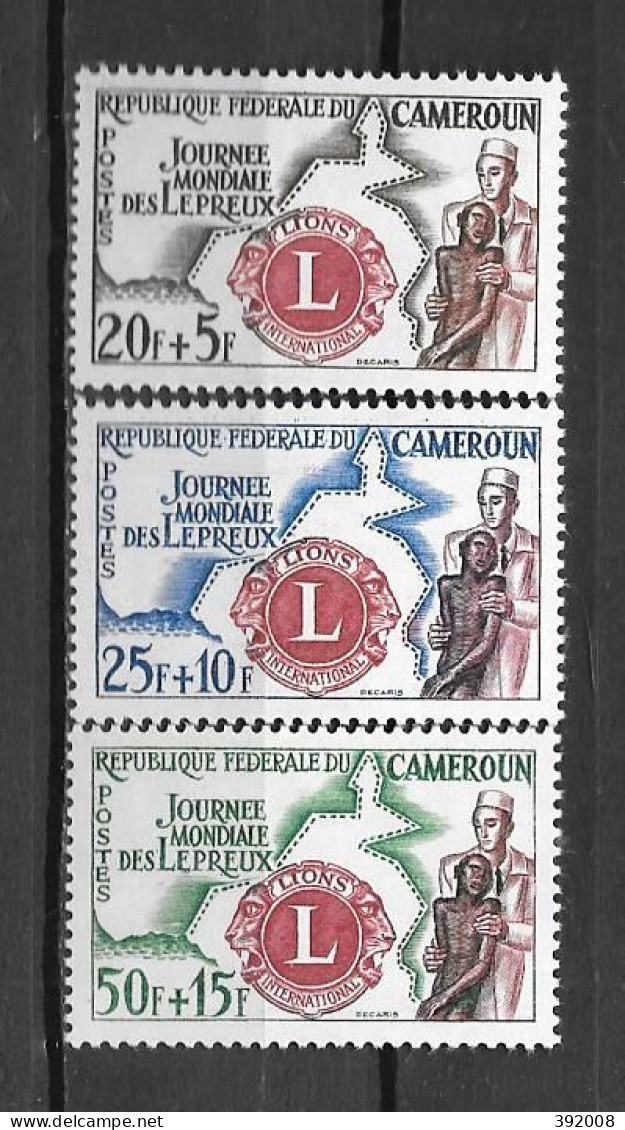 1962 - N°335 à 337** MNH - Journée Des Lépreux - Cameroon (1960-...)