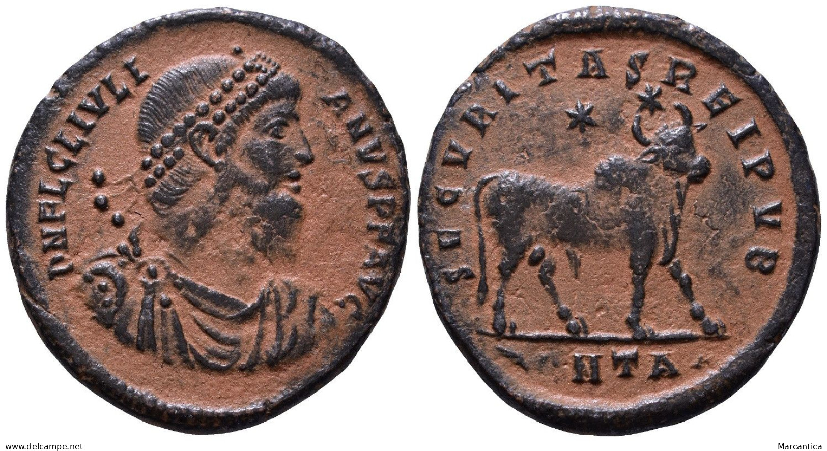 Julian II. Æ Maiorina (7,97 G), AD 360-363. Antioch, AD 361-363. - The Christian Empire (307 AD To 363 AD)