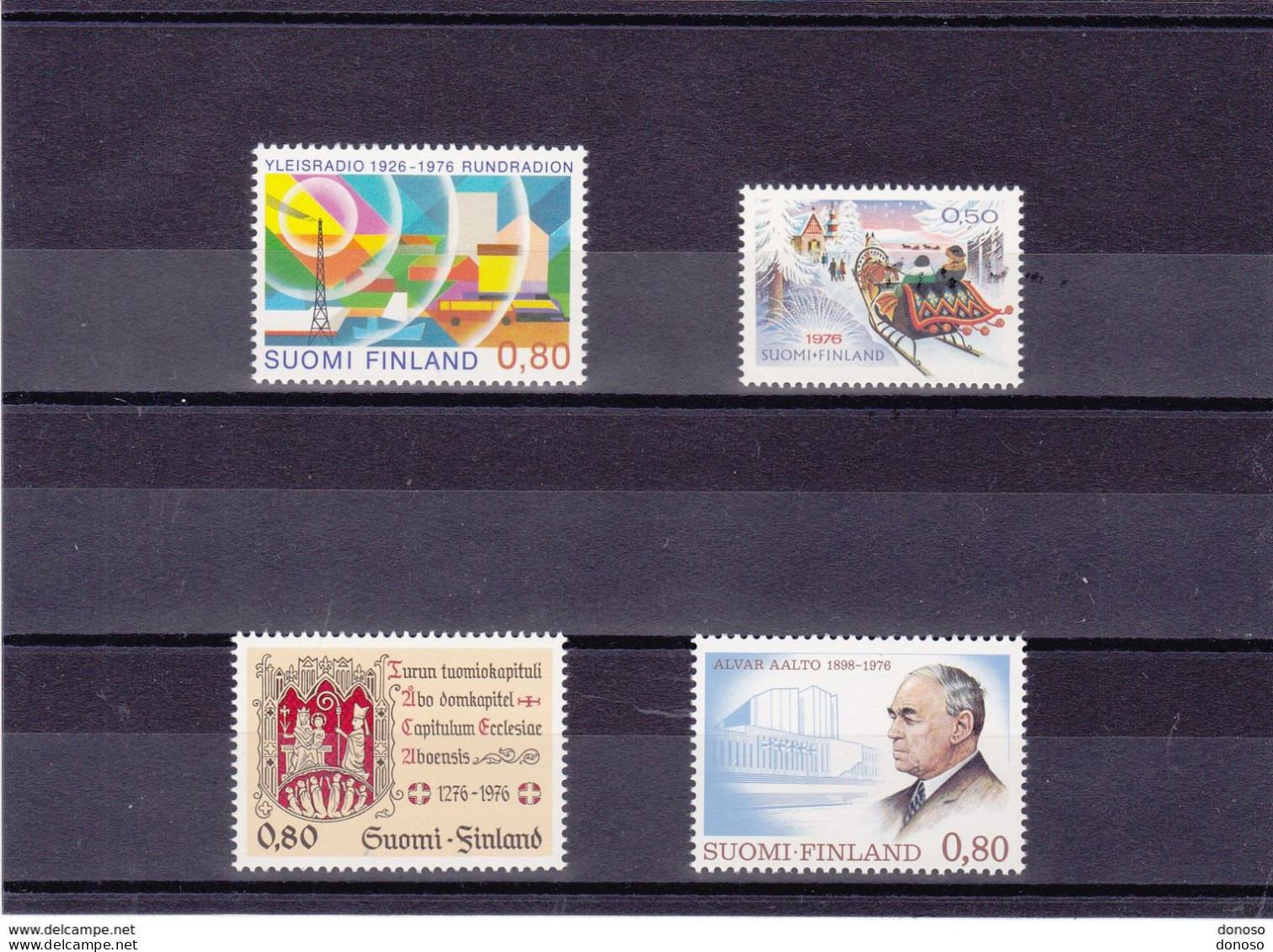 FINLANDE 1976  Yvert 754 + 758 + 759 + 760 NEUF** MNH Cote 5 Euros - Nuevos