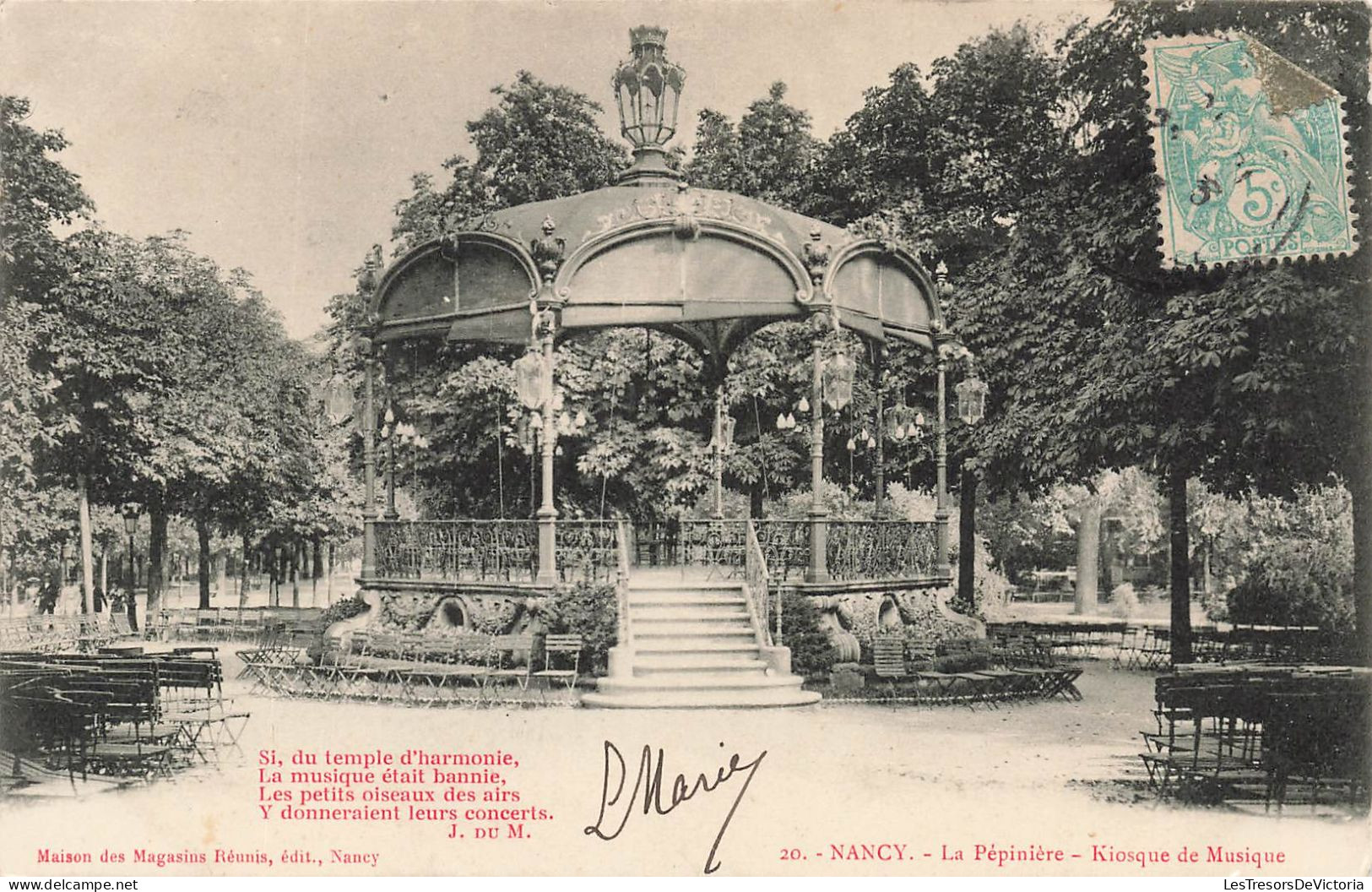 FRANCE - Nancy - La Pépinière - Kiosque De Musique - Vue Générale - Carte Postale Ancienne - Nancy