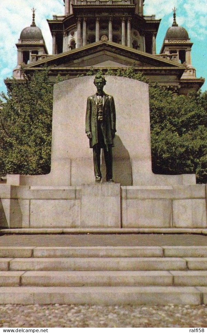 1 AK USA / Illinois * Abraham Lincoln Statue In Springfield At Illinois State Capitol * - Springfield – Illinois