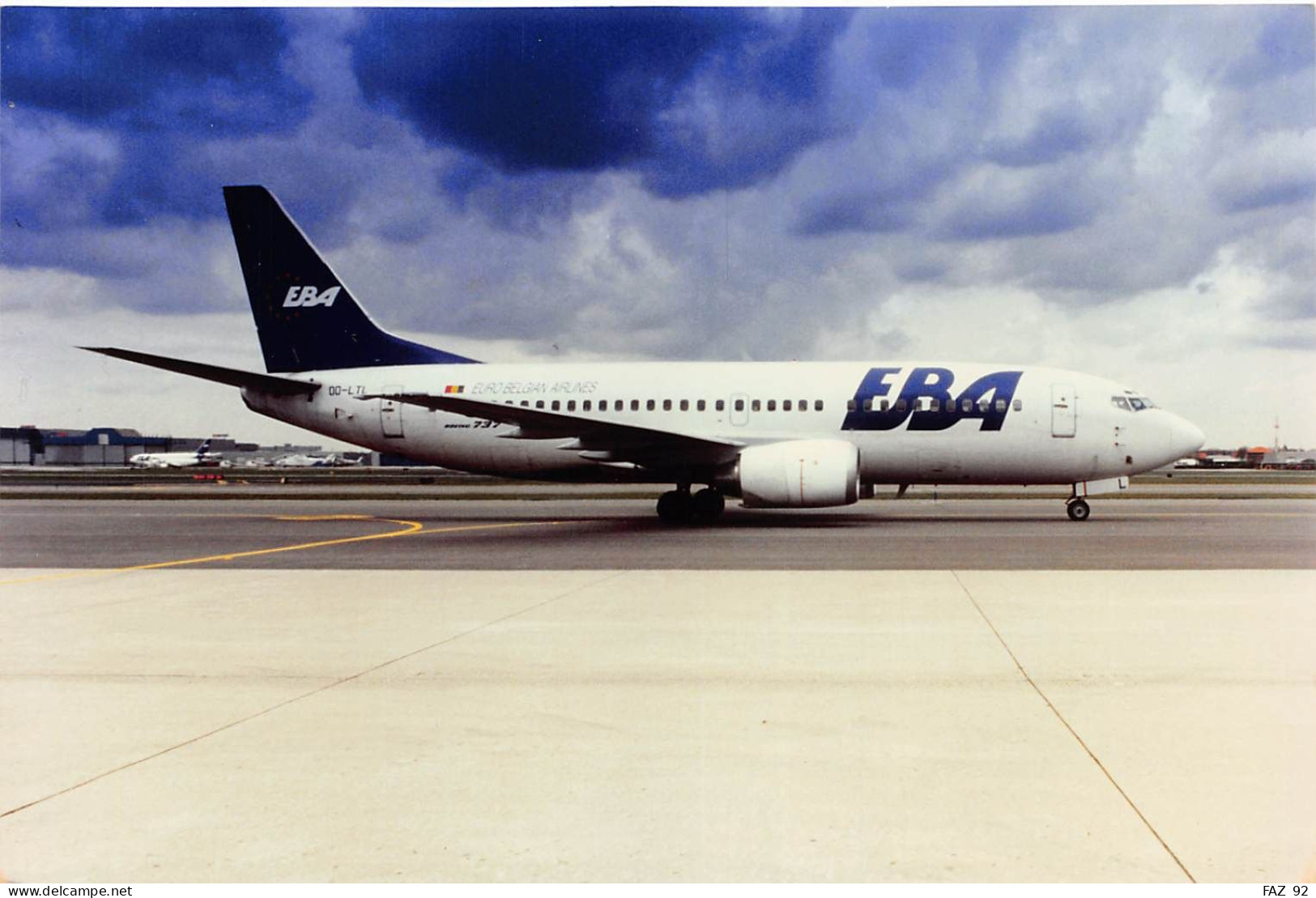 Boeing 737-300 And 400 - EuroBelgian Airlines -  +/- 180 X 130 Mm. - Photo Presse Originale - Aviación