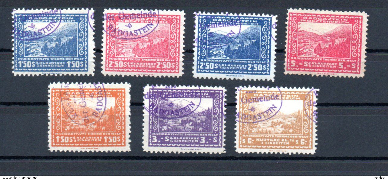 BAD GASTEIN Kurtaxe Radioaktiviste Therme Der Welt - Revenue Stamps