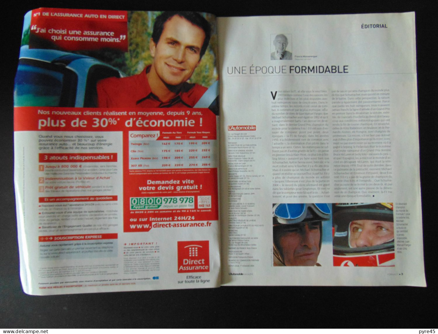 L AUTOMOBILE HORS SERIE FORMULE 1 2004 SCHUMACHER - Auto/Moto