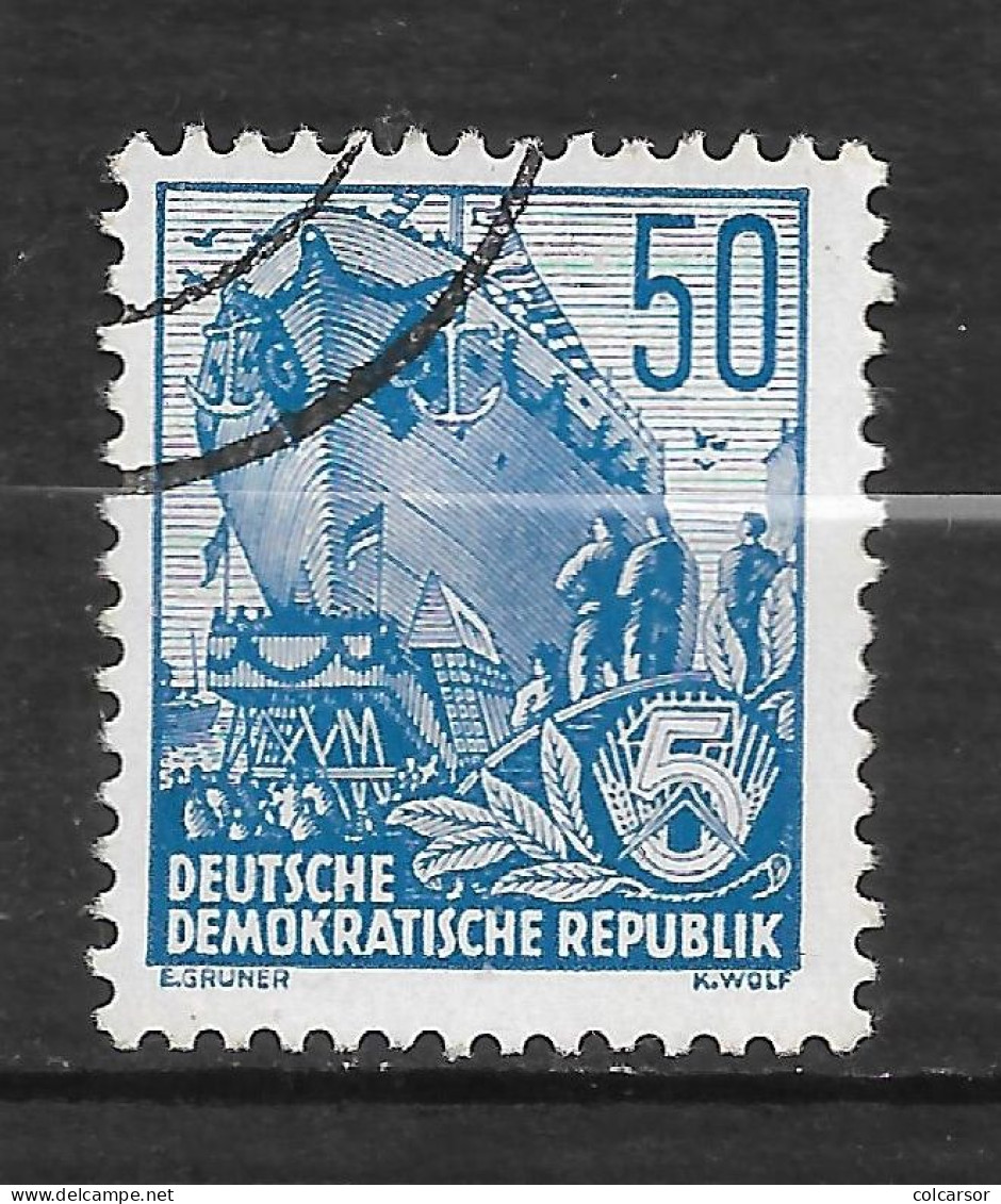 ALLEMAGNE   REPUBLIQUE DÉMOCRATIQUE  N°   193   " PLAN QUINQUENNAL  " - Used Stamps