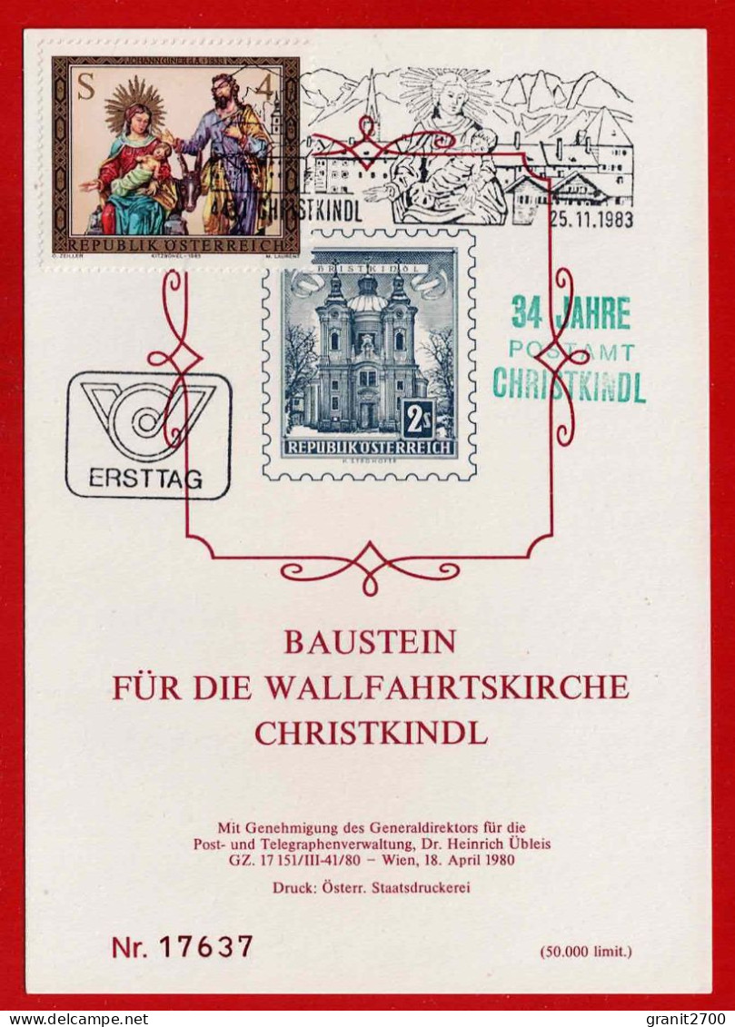 Christkindl - Baustein - Ausgabe Nr. 4 -  Gestempelt 25.11.1983 - Sonstige & Ohne Zuordnung