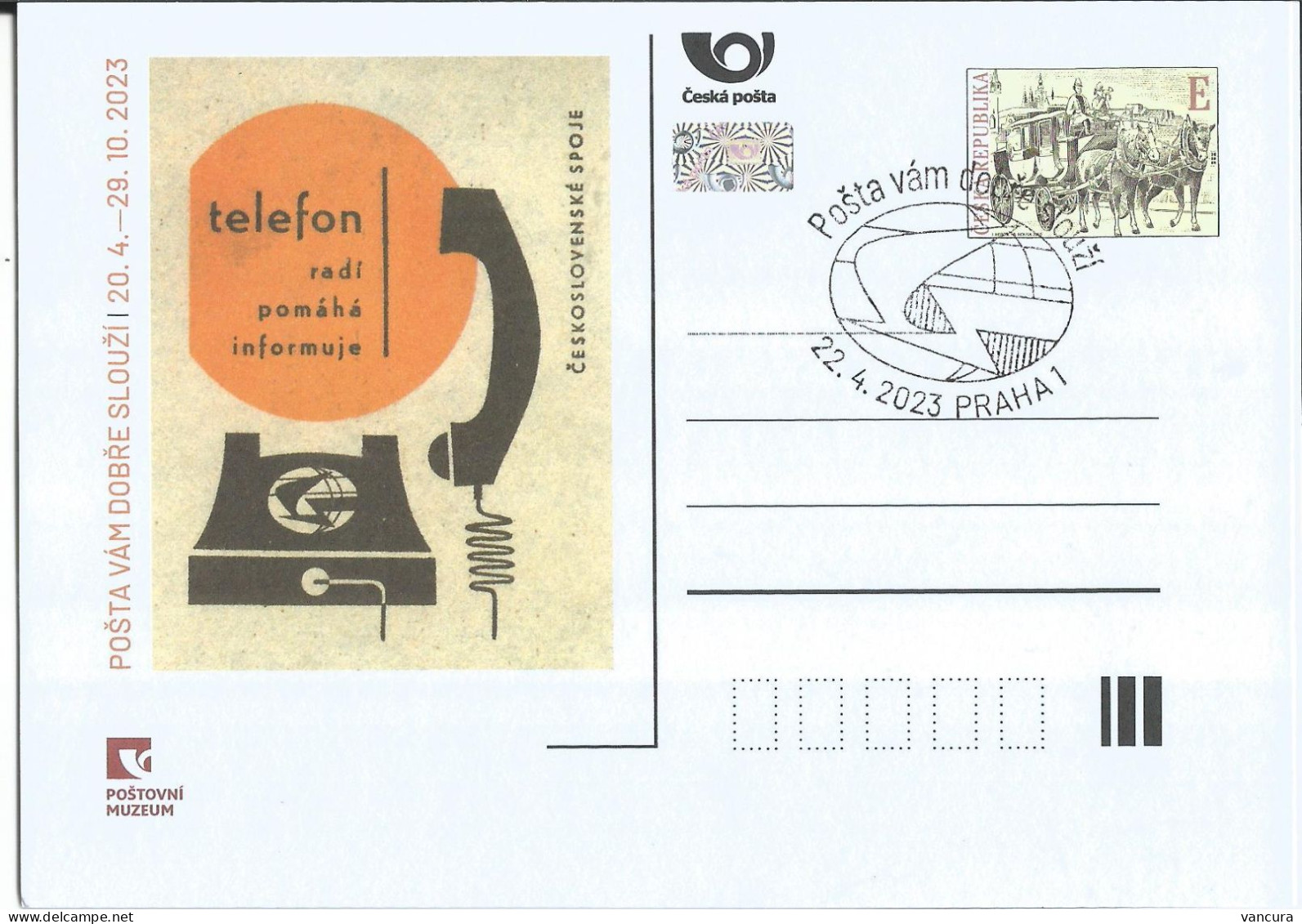 CDV PM 132 Czech Republic Post Serves You Well 2023 - Cartoline Postali