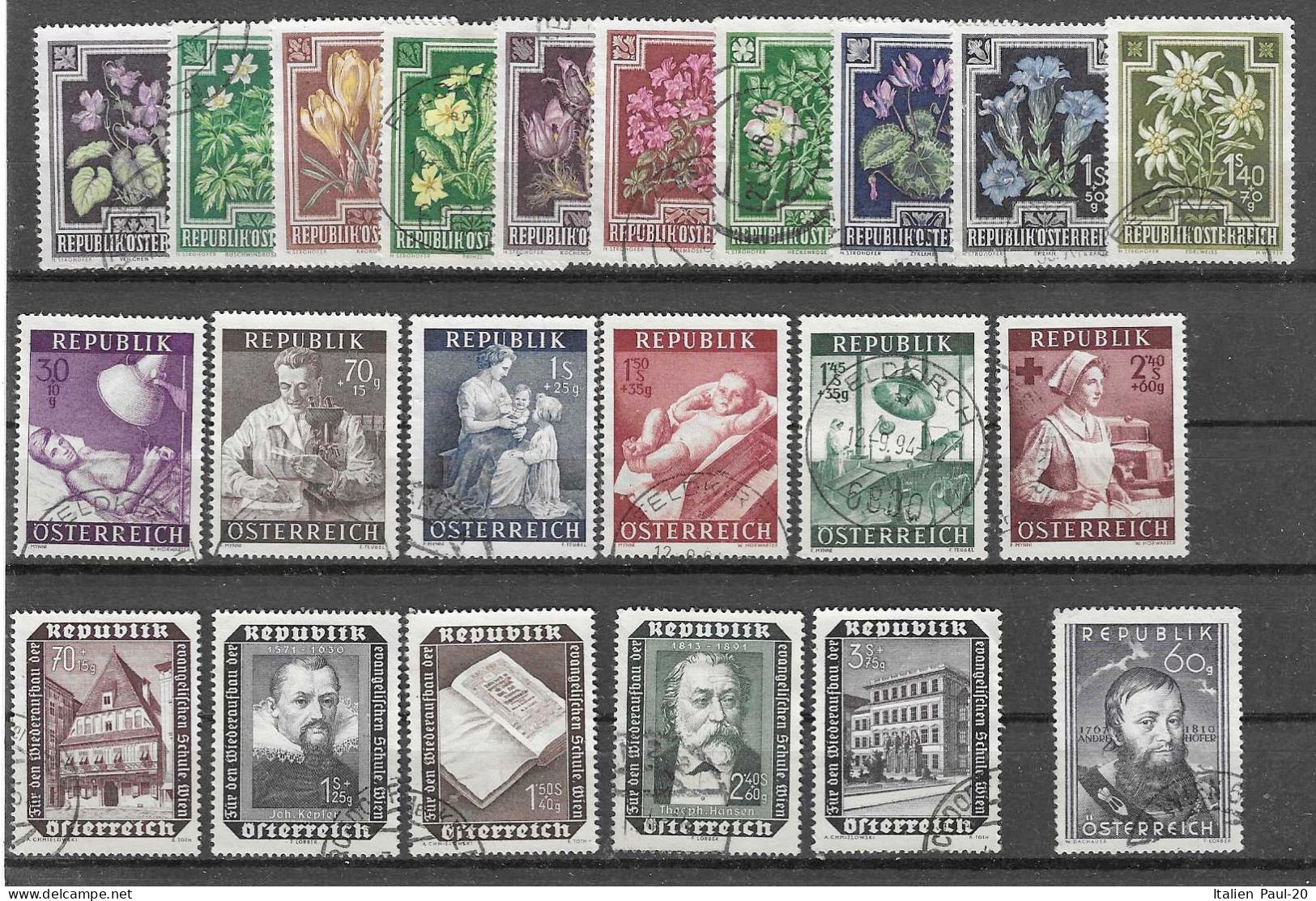 Österreich - Selt./gest. Bessere Serien Aus 1948/54! - Used Stamps