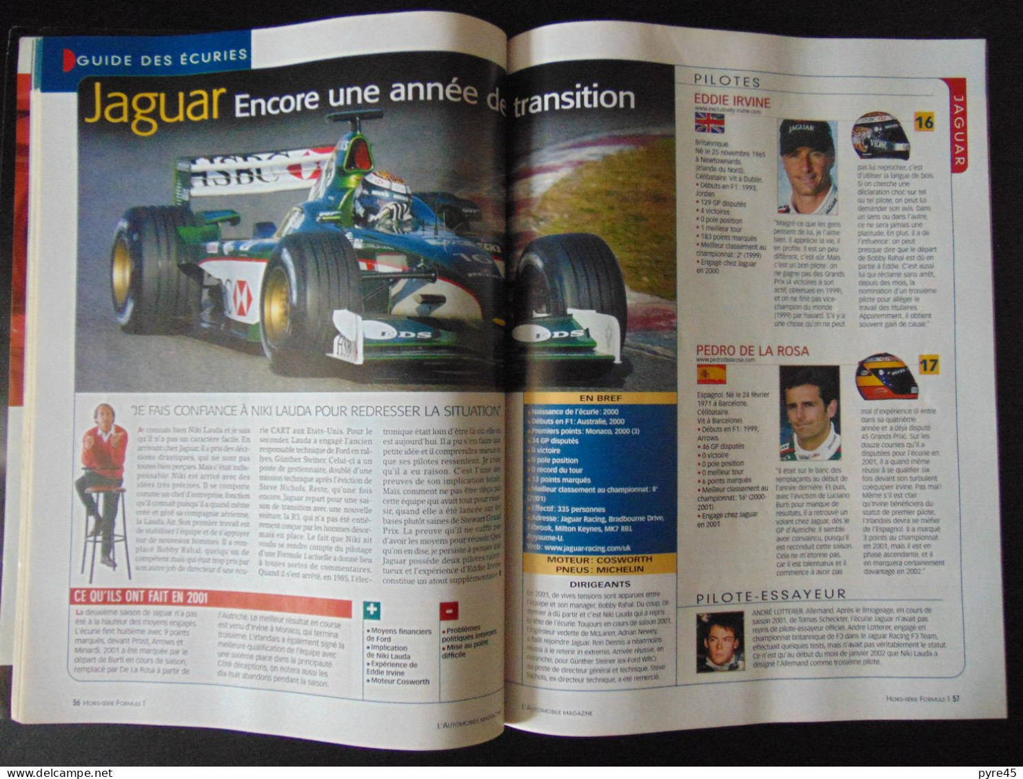 L AUTOMOBILE HORS SERIE FORMULE 1 2002 TOUS CONTRE SCHUMACHER - Auto/Motorrad