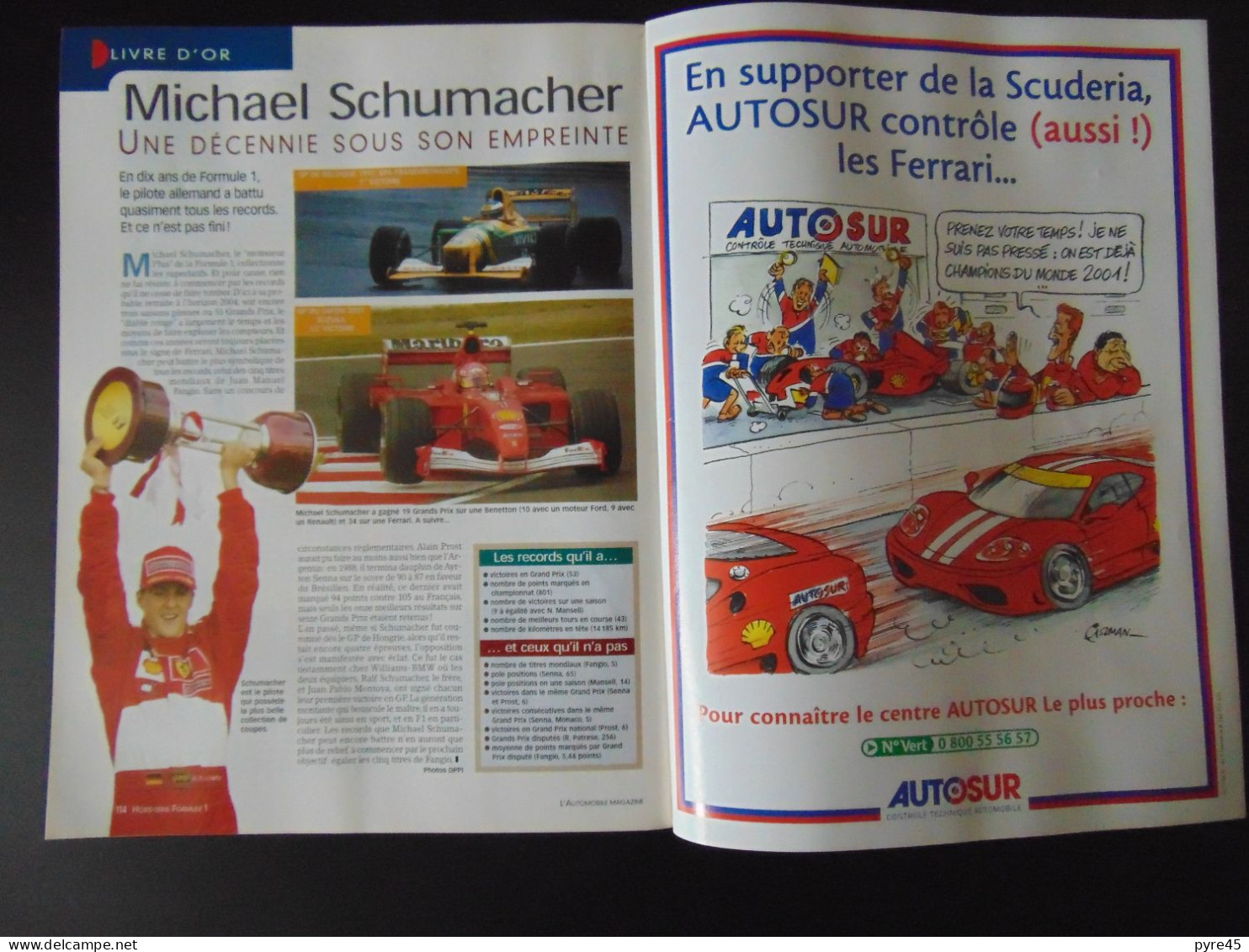 L AUTOMOBILE HORS SERIE FORMULE 1 2002 TOUS CONTRE SCHUMACHER - Auto/Motor