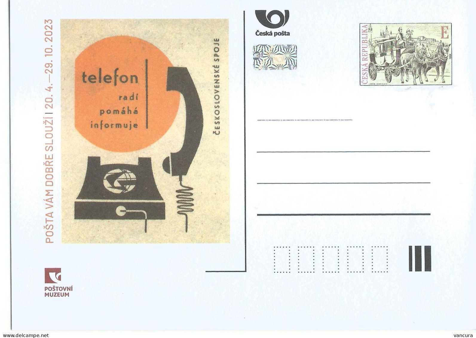 CDV PM 132 Czech Republic Post Serves You Well 2023 - Cartoline Postali