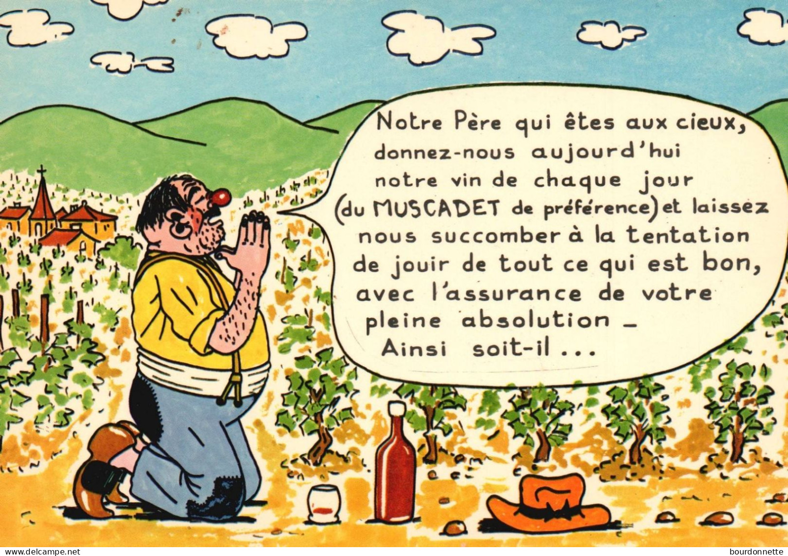 THEME  HUMOUR / Priere Muscadet - Humour