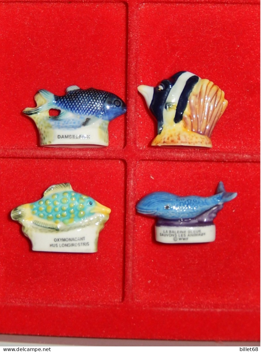 4 Feves Differentes - Poissons - Tiere