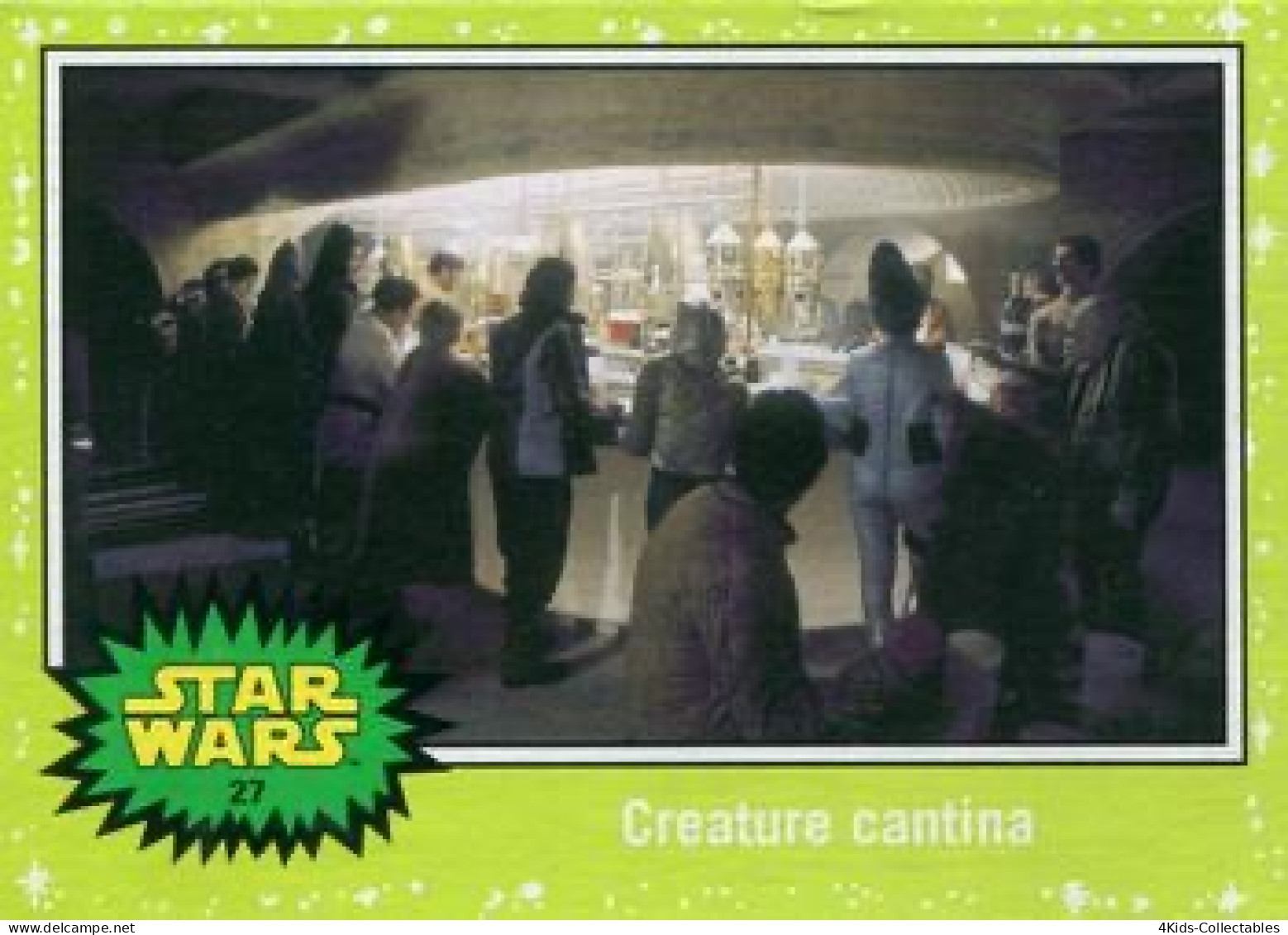 2015 Topps STAR WARS Journey To The Force Awakens "Jabba SLIME GREEN Starfield" Parallel #27 - Star Wars