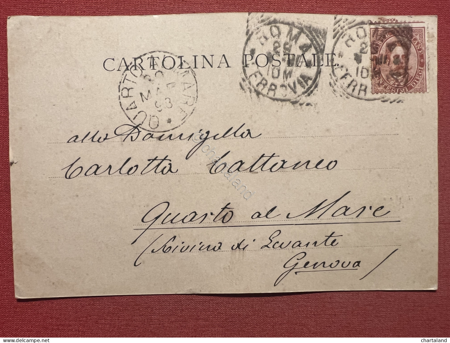 Cartolina - Roma - Il Colosseo - 1898 - Otros & Sin Clasificación