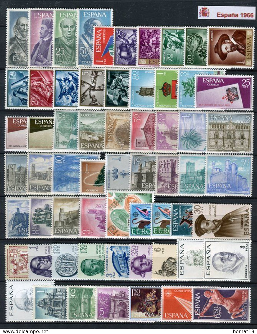 Spain 1965-1969. FIVE Complete Years (without Shields And Costumes) ** MNH. - Sammlungen (ohne Album)