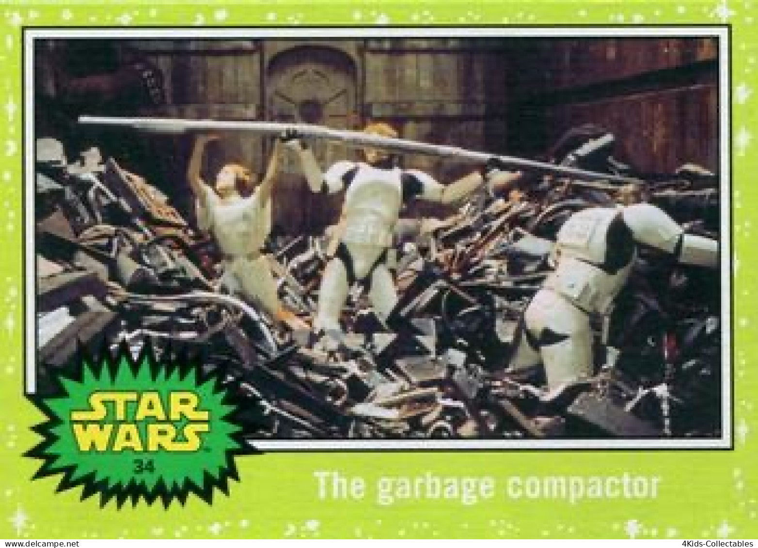 2015 Topps STAR WARS Journey To The Force Awakens "Jabba SLIME GREEN Starfield" Parallel #34 - Star Wars