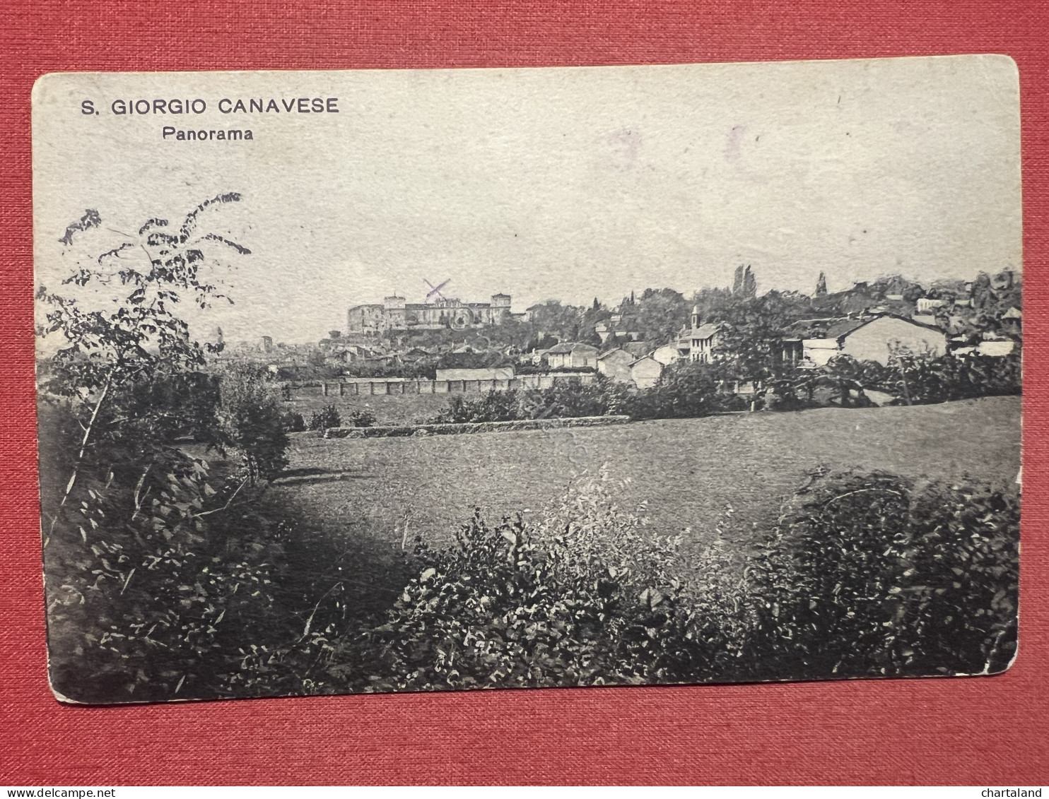 Cartolina - San Giorgio Canavese ( Torino ) - Panorama - 1914 - Autres & Non Classés