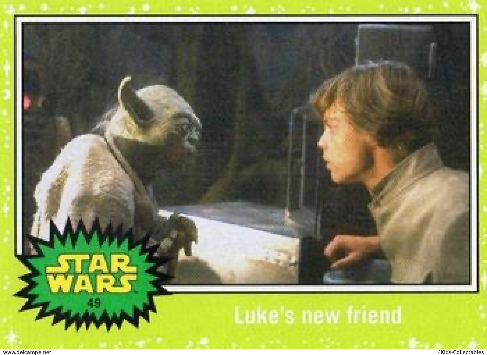 2015 Topps STAR WARS Journey To The Force Awakens "Jabba SLIME GREEN Starfield" Parallel #49 - Star Wars