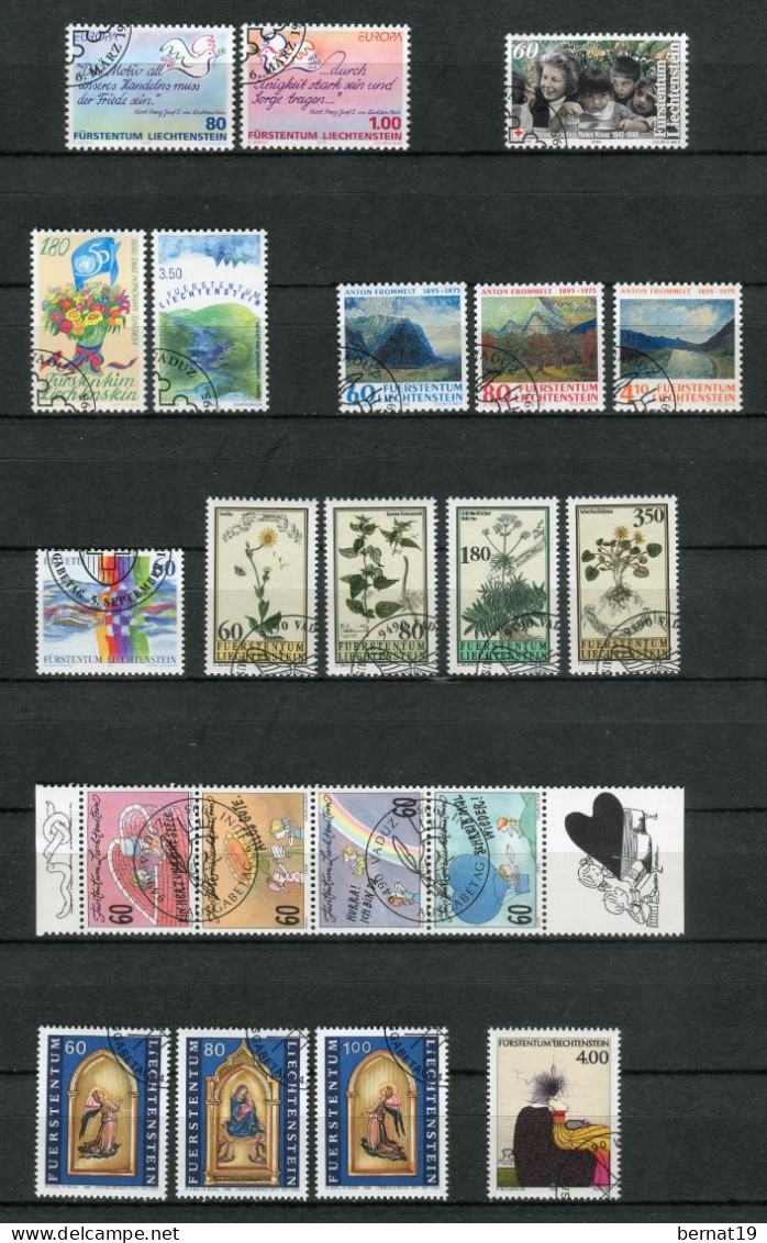 Liechtenstein 1989-2009 completo usado (21 años) ** MNH.