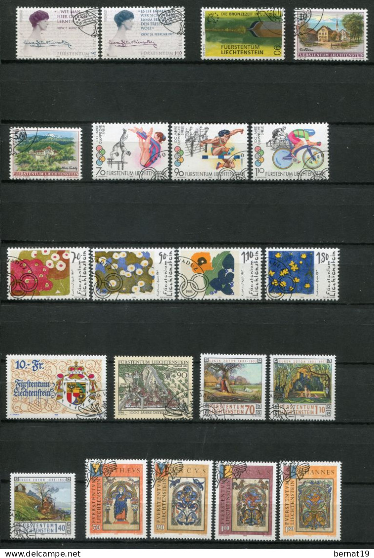 Liechtenstein 1989-2009 completo usado (21 años) ** MNH.