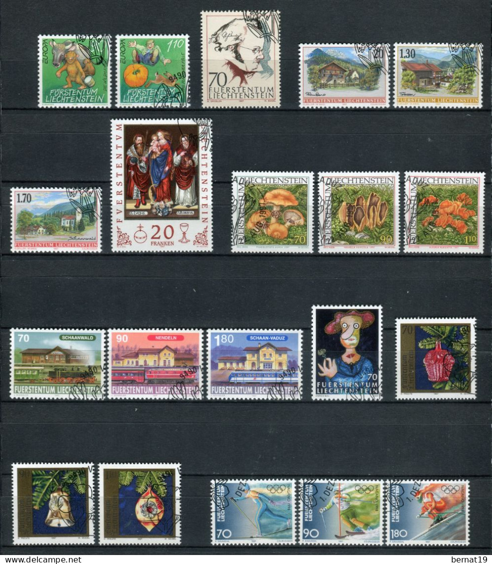 Liechtenstein 1989-2009 completo usado (21 años) ** MNH.