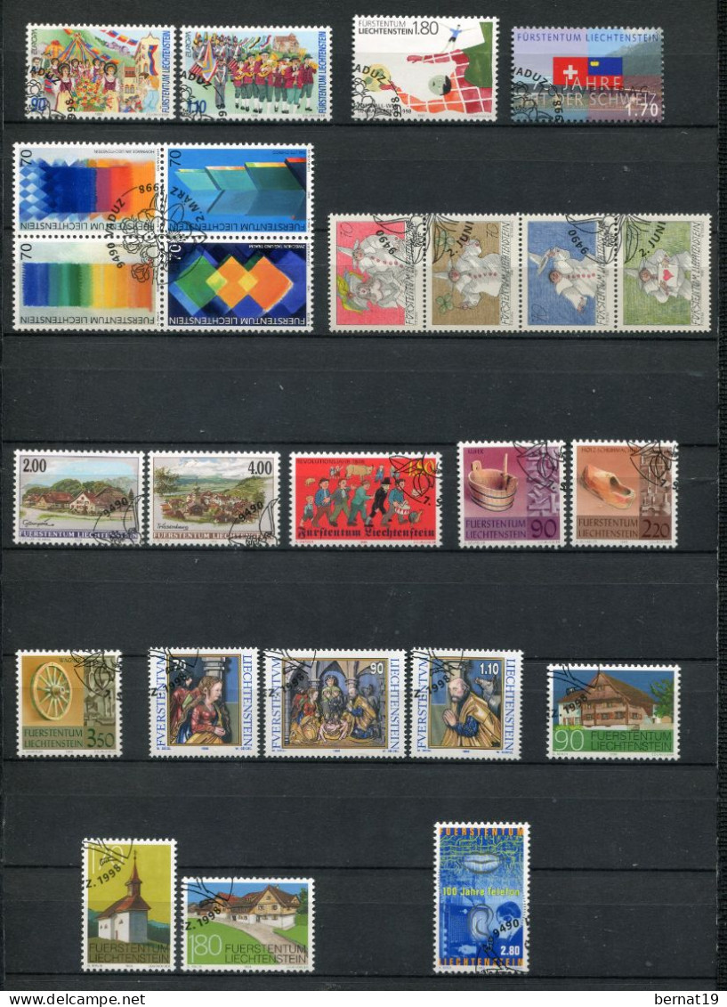 Liechtenstein 1989-2009 completo usado (21 años) ** MNH.