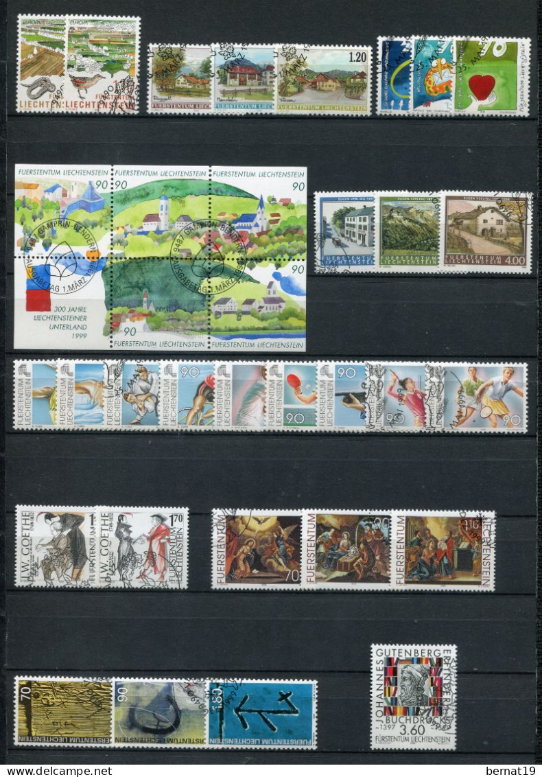 Liechtenstein 1989-2009 completo usado (21 años) ** MNH.