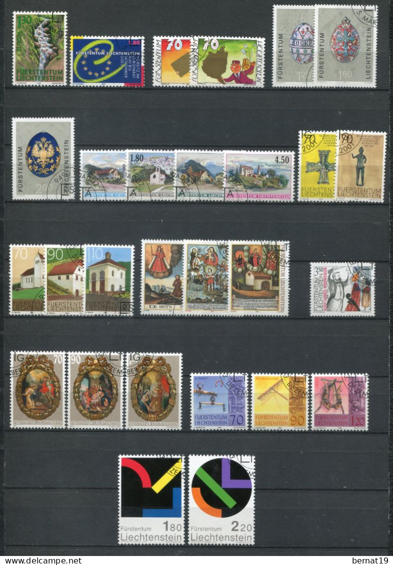 Liechtenstein 1989-2009 completo usado (21 años) ** MNH.