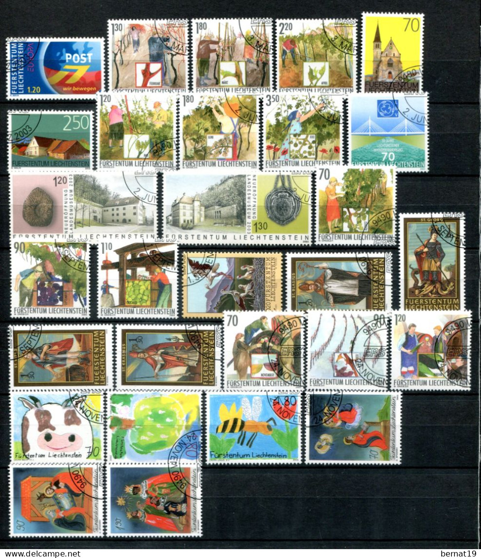 Liechtenstein 1989-2009 completo usado (21 años) ** MNH.