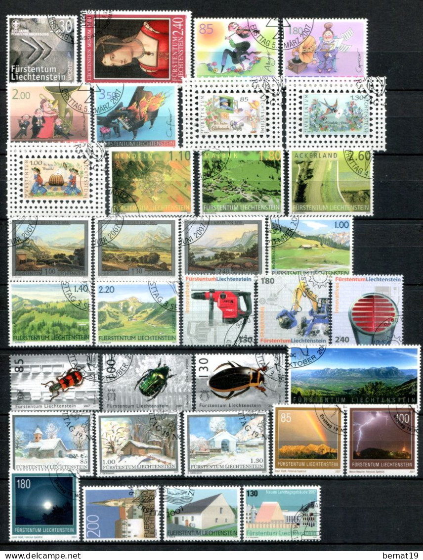 Liechtenstein 1989-2009 completo usado (21 años) ** MNH.