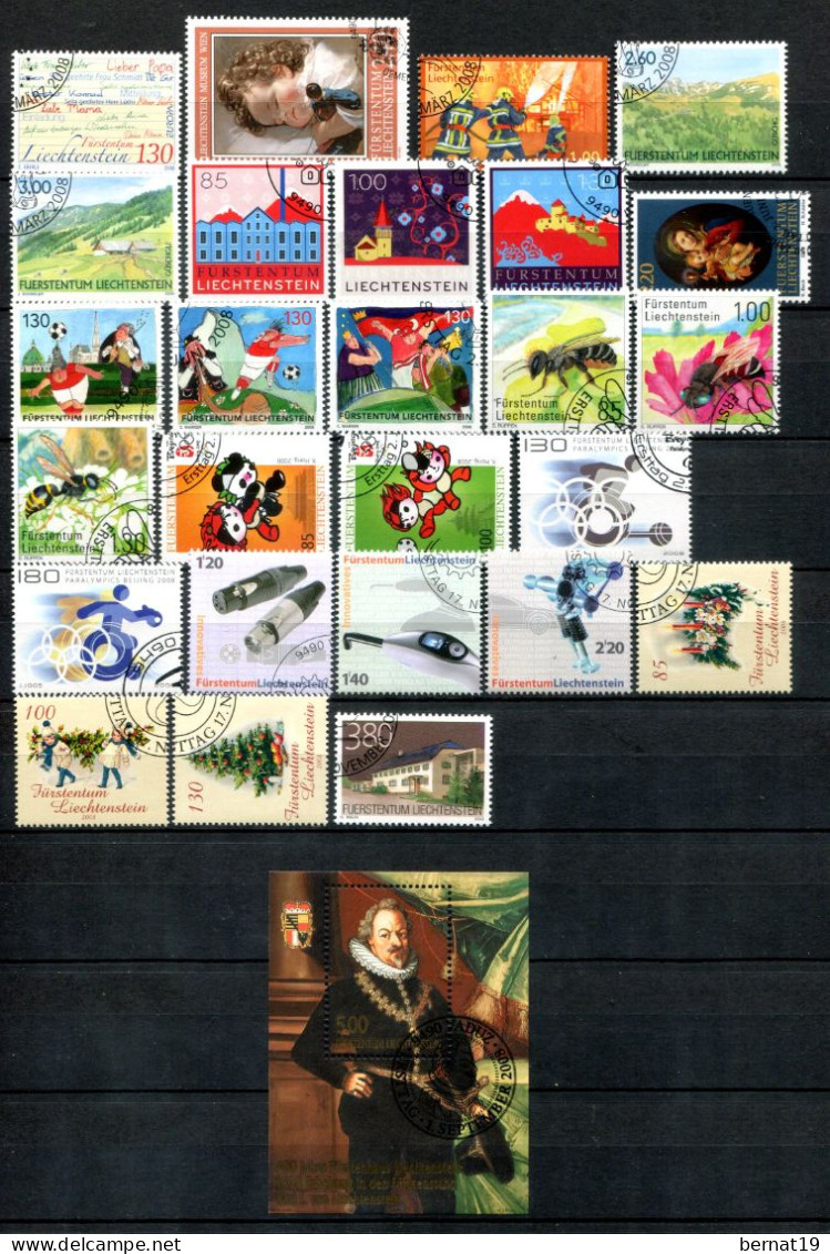 Liechtenstein 1989-2009 completo usado (21 años) ** MNH.