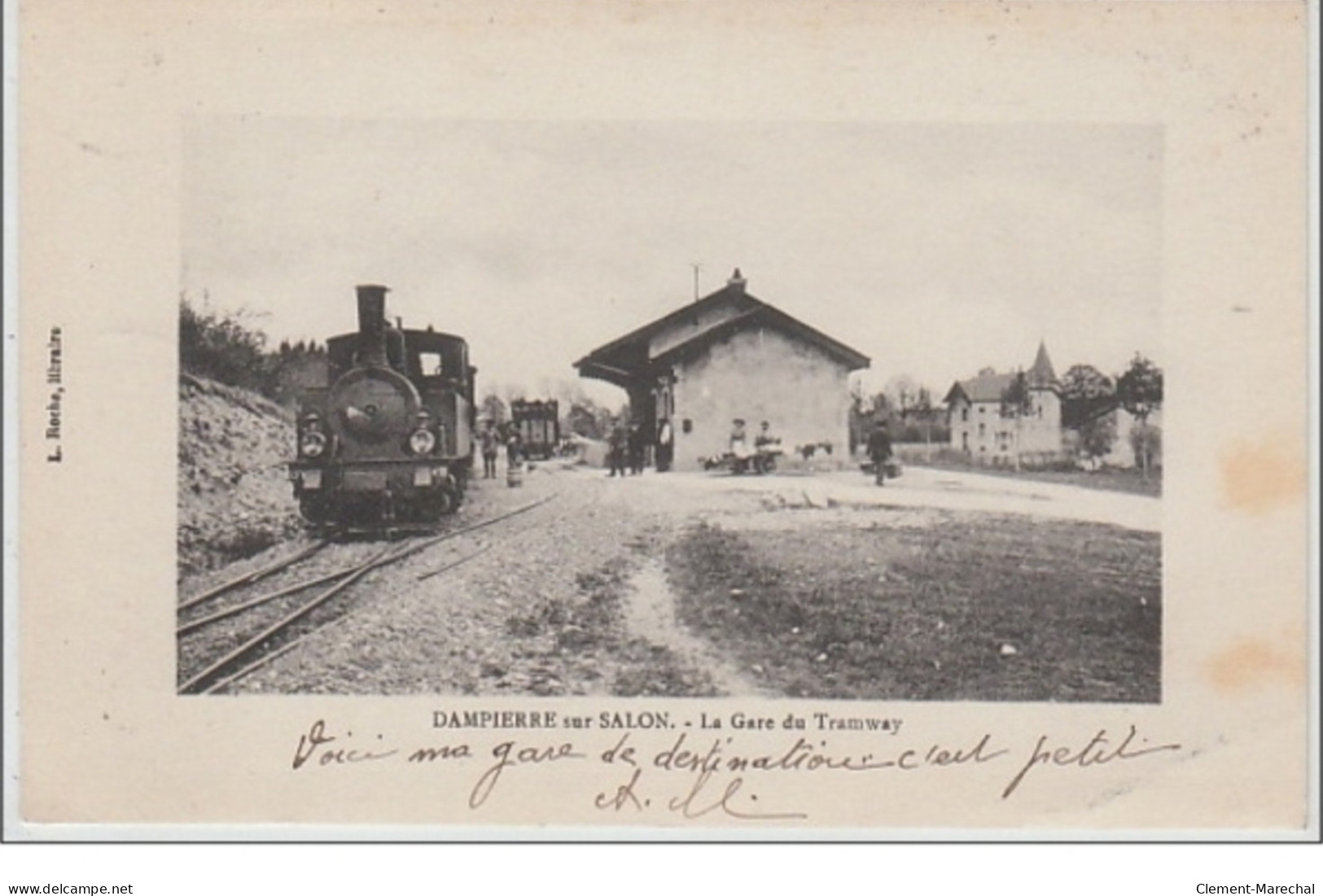 DAMPIERRE SUR SALON : La Gare Du Tramway - Bon état (2 Légères Taches Au Recto) - Autres & Non Classés