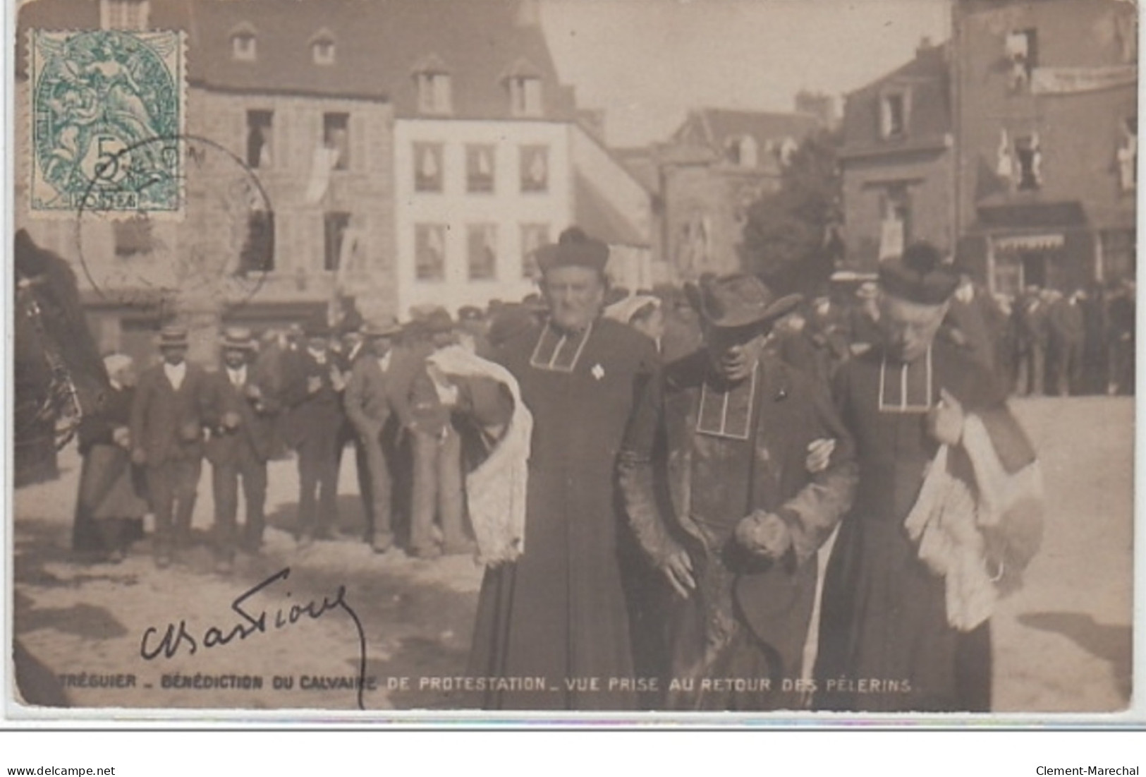 TREGUIER : Bénédiction De Protestation - Un Pèlerin Qui A Trop Fêter La Saint Yves - Très Bon état - Tréguier