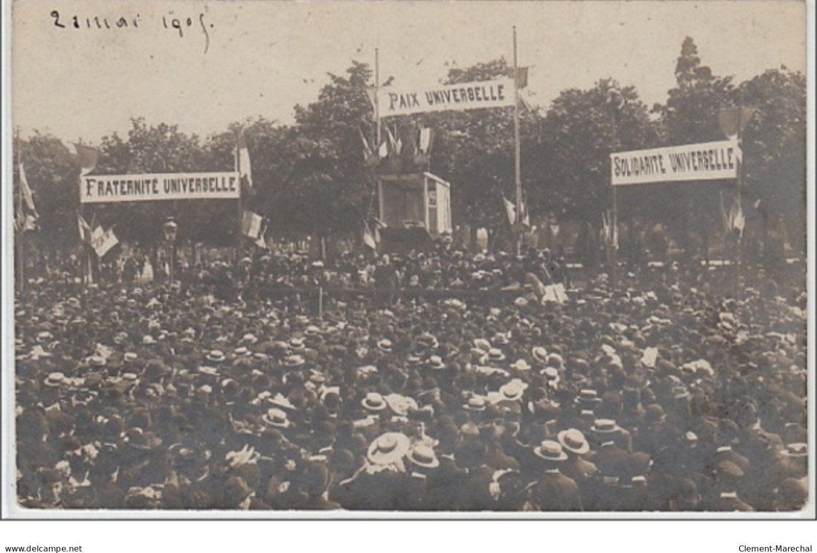 ANGERS : Carte Photo Des Manifestations En Mai 1905 - Très Bon état - Other & Unclassified