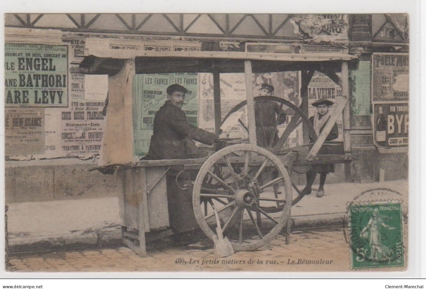 TOURS - Les Petits Métiers De La Rue - Le Rémouleur (couleur) - Bon état (un Petit Pli D'angle) - Tours