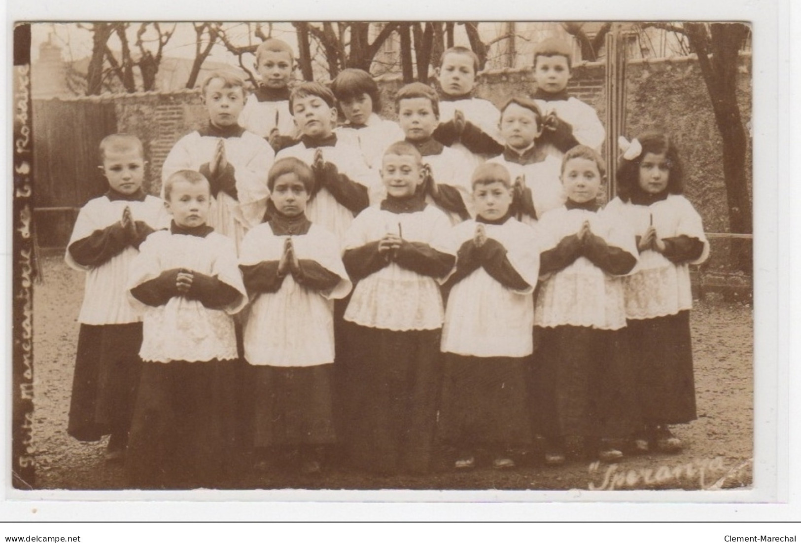 TROYES : Carte Photo D'enfants De Choeur - Très Bon état - Troyes