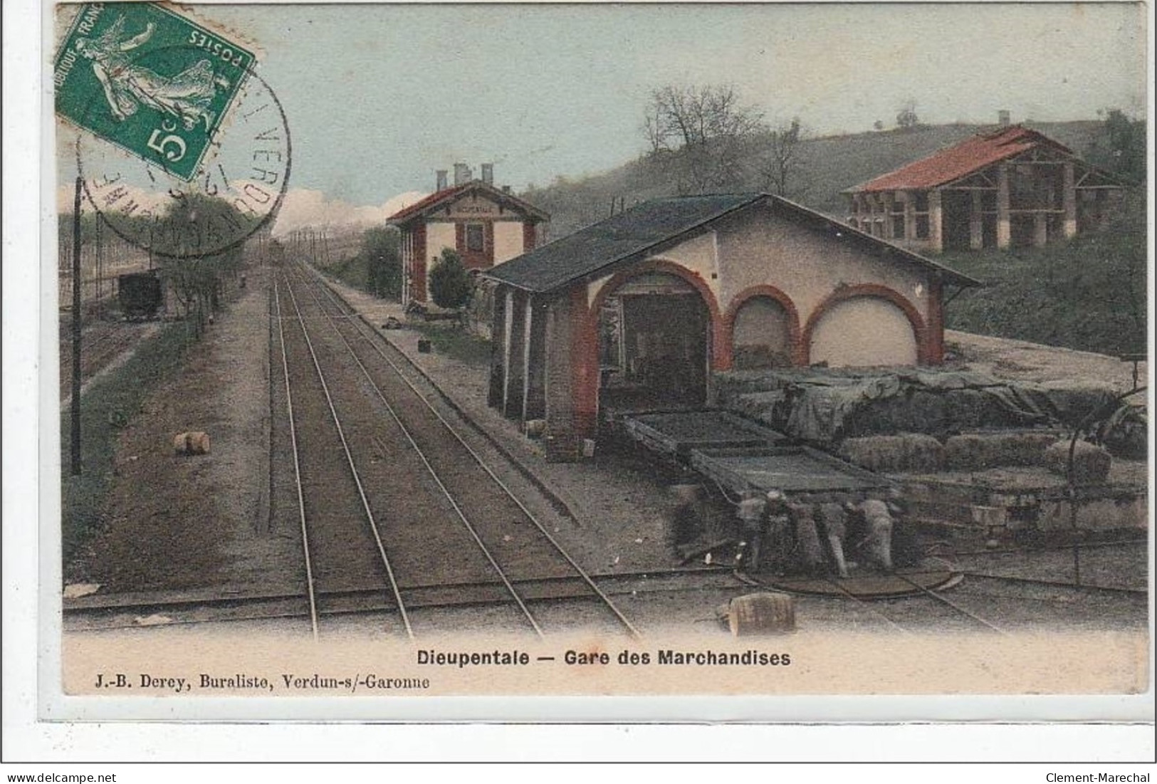 DIEUPENTALE : Gare Des Marchandises - Très Bon état - Andere & Zonder Classificatie