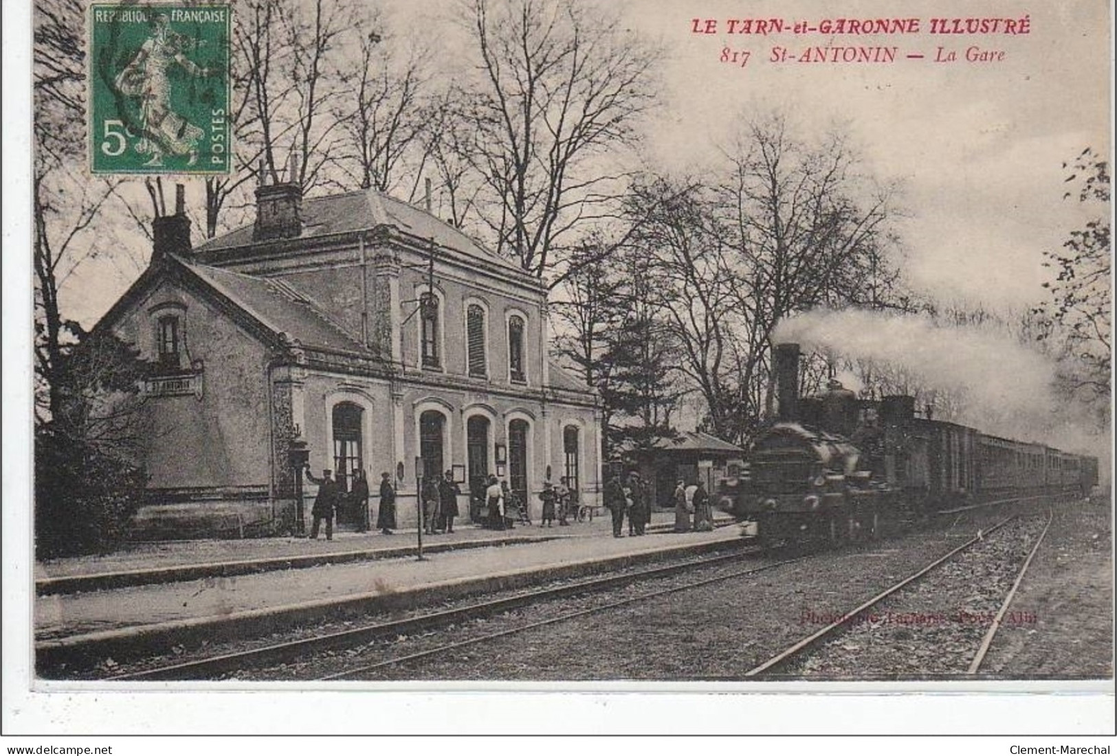 LE TARN ET GARONNE ILLUSTRE : SAINT ANTOINE : La Gare - Très Bon état - Autres & Non Classés