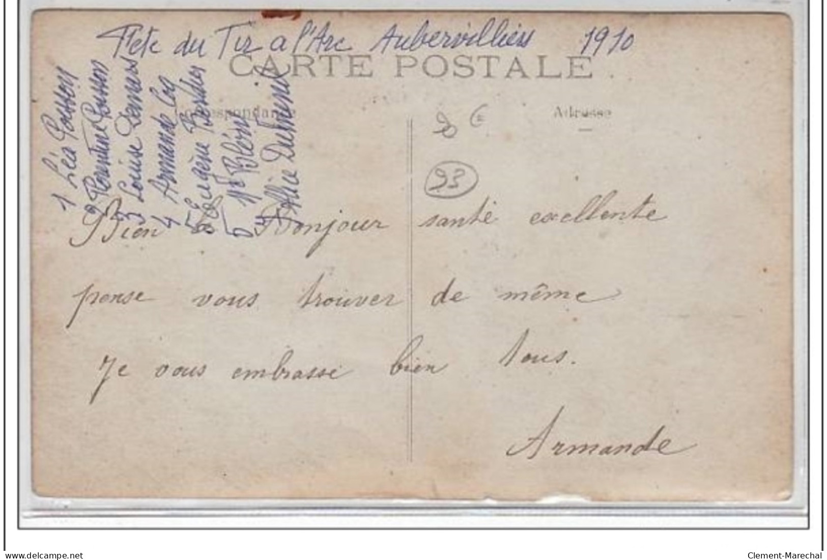 AUBERVILLIERS : Carte Photo De La Fête Du Tir En 1910 - Très Bon état - Aubervilliers